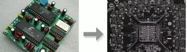 PCBA元器件由大變小，由稀疏到密集的變化趨勢(shì)